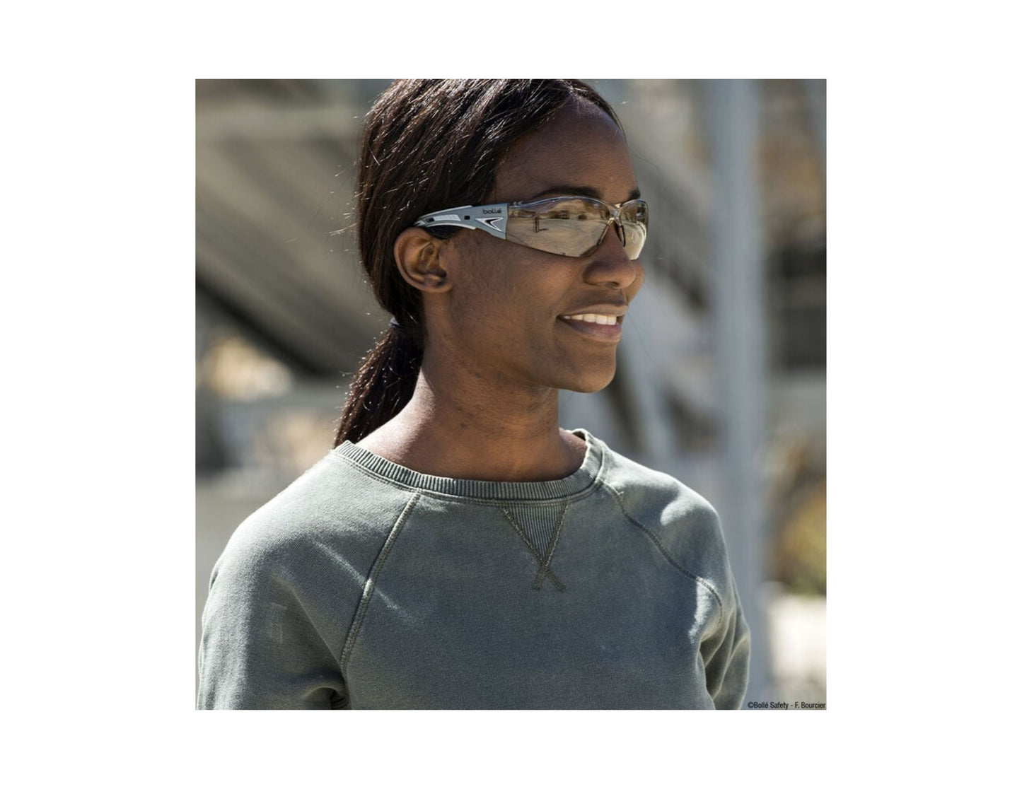 Bolle Rush+ Safety Glosses Anti Scratch /Anti Fog Copper Lens (Pack of 10)