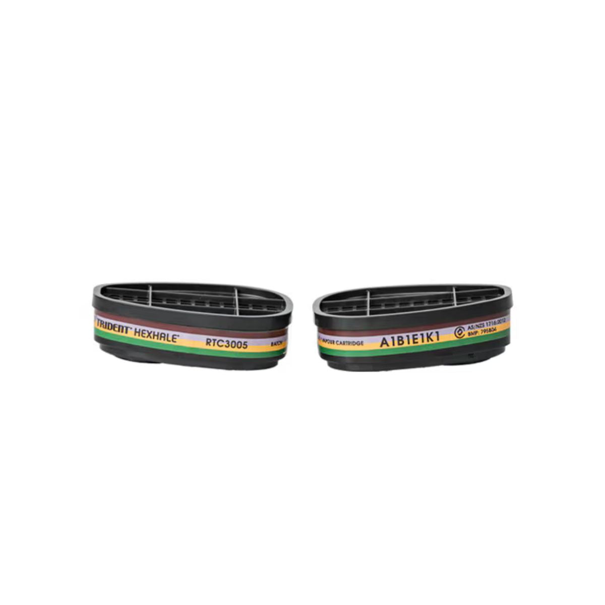 Respirator TRIDENT® HEXHALE® Multi Gas Vapour A1B1E1K1 Filter(Pair)