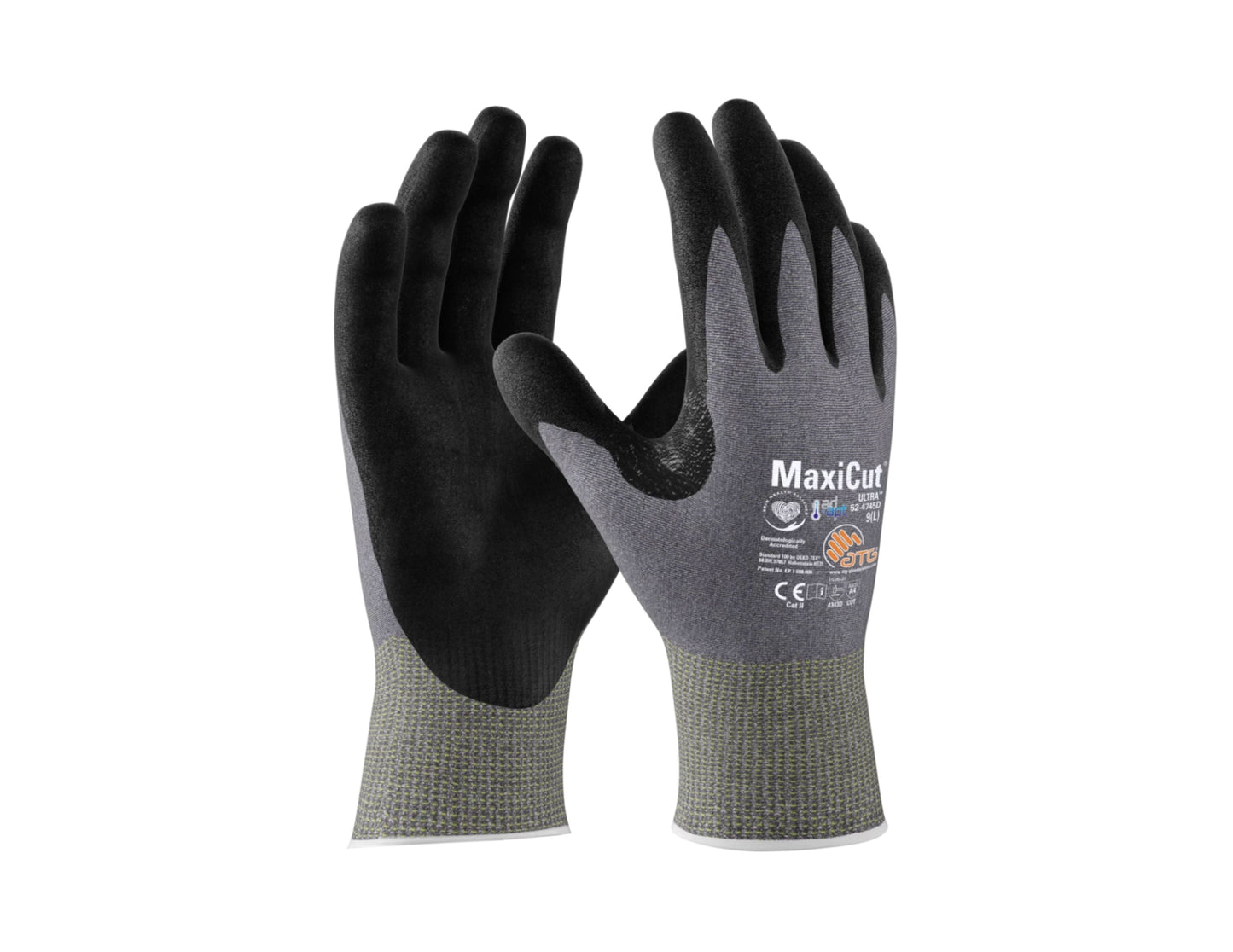 ATG MaxiCut® Ultra™ with AD-APT® - Palm Coated Knitwrist Cut Resistant Gloves 52-4745D