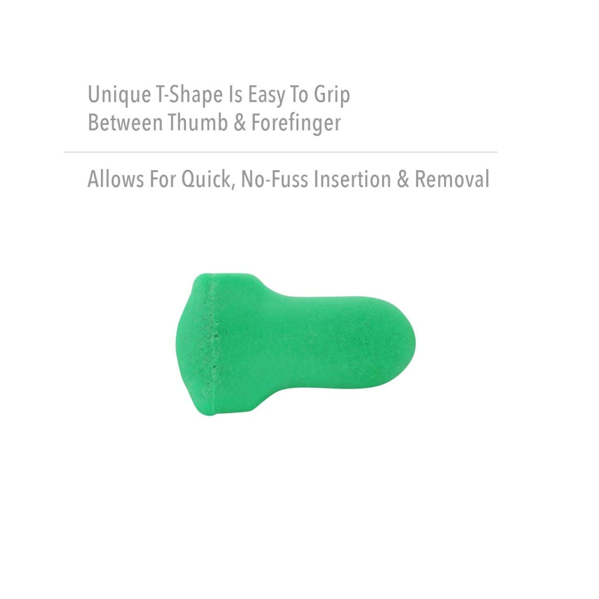 Howard Leight Source 500 Contoured T-Shape Polyurethane Foam Uncorded Earplugs (Box of 500)