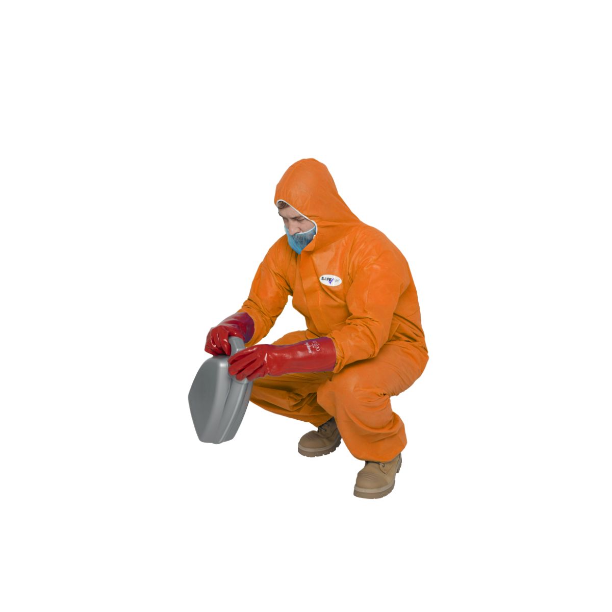 SafeRite® Disposable Coverall Orange SMS Type 5/6 SRDCSMSO