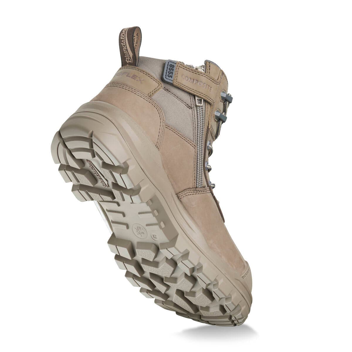 Blundstone Unisex Rotoflex Safety Boots - Stone Nubuck #8553