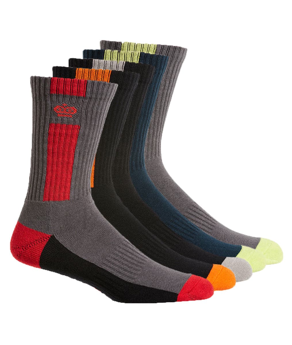 KingGee Men's Crew Cotton Work Sock K09035 (Pack of 5)