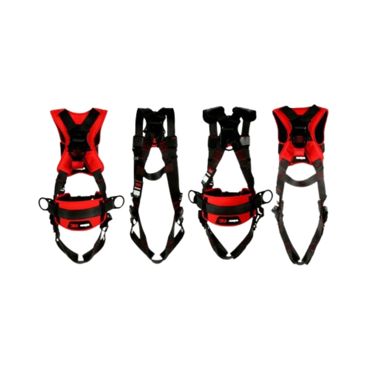 3M™ Protecta® P200 All Purpose Harness with Padding, Red and Black (Each)