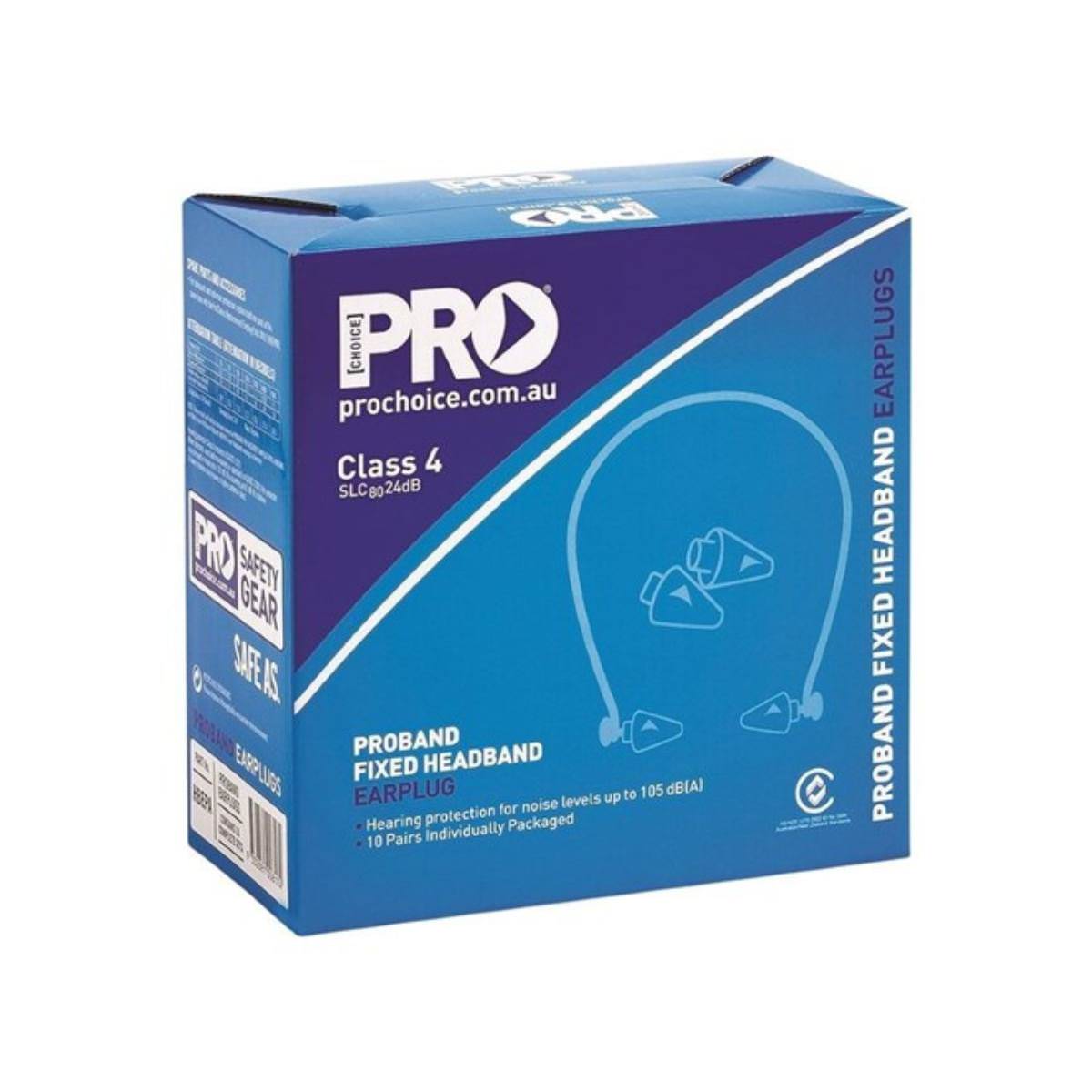ProChoice Proband Fixed Headband Earplugs Class 4 -24dB HBEPA (PAIR)
