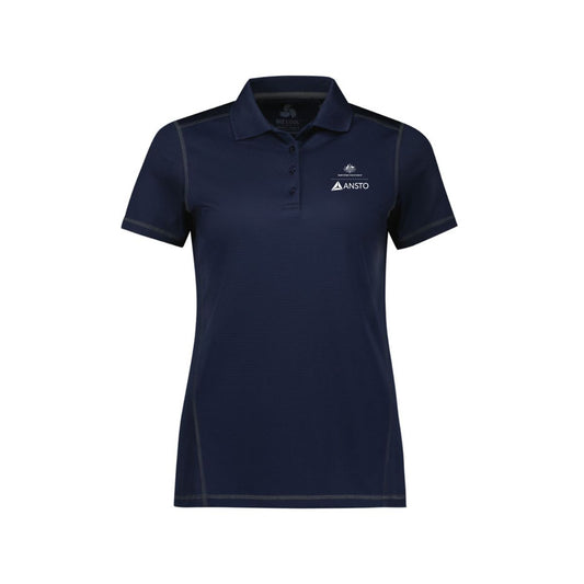 ANSTO Women's Dart Short Sleeve Polo AN-P419LSNANA