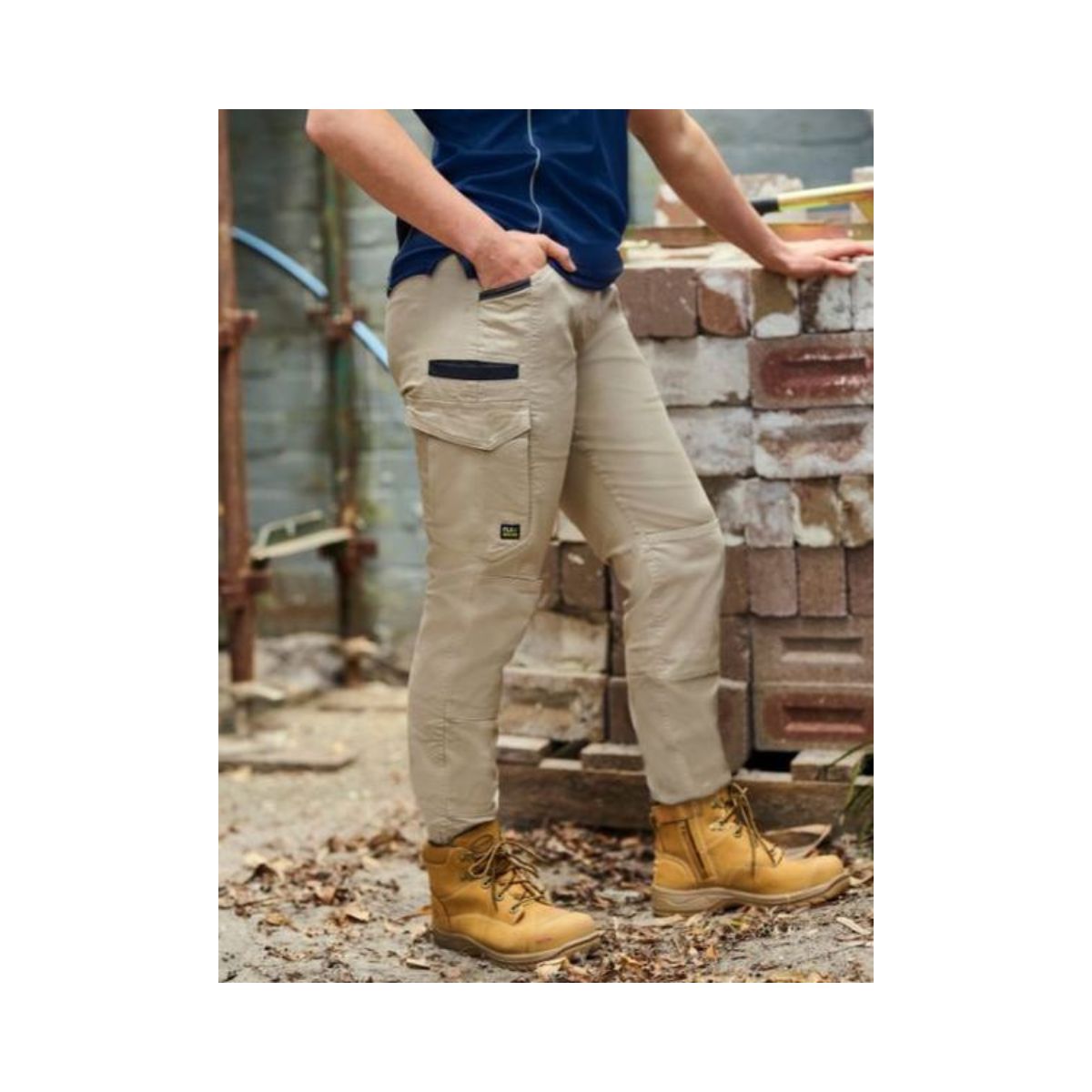 Bisley Women's Flx & Move™ Elastic Waist Cargo Cuffed Pants BPCL6237