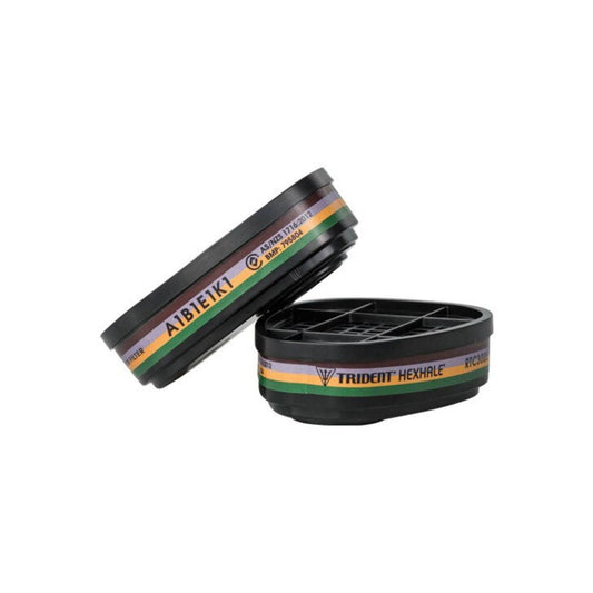 Respirator TRIDENT® HEXHALE® Multi Gas Vapour A1B1E1K1 Filter(Pair)