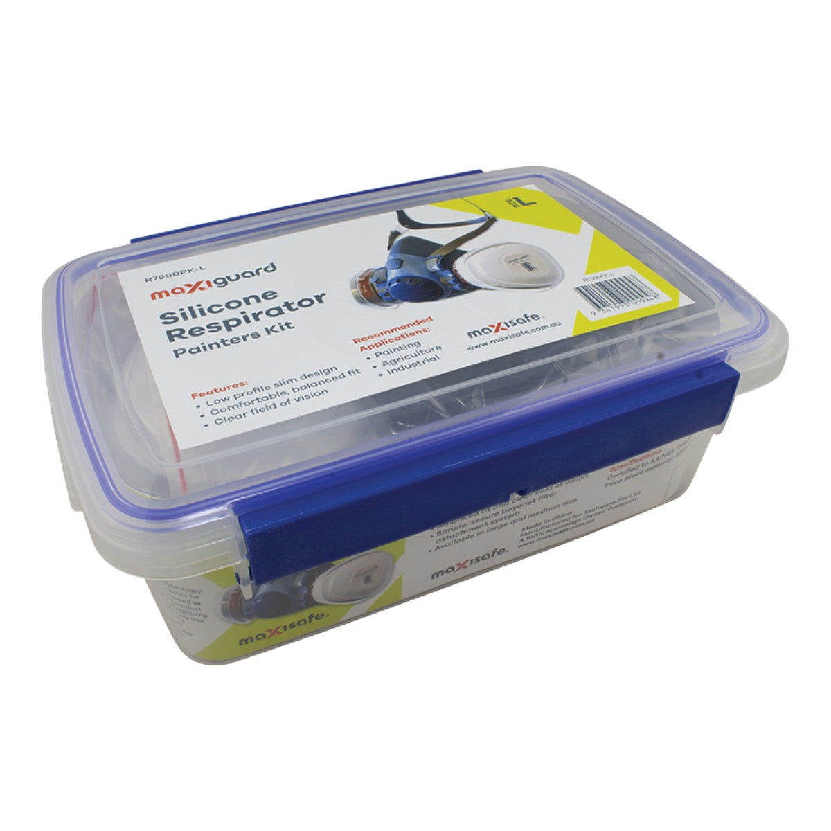 Maxisafe Half Mask Silicone Painters Kit R7500PK (Each)