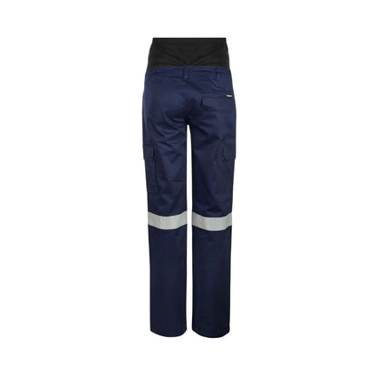 WORKCRAFT Maternity Cargo Reflective Cotton Drill Work Pants WPL080