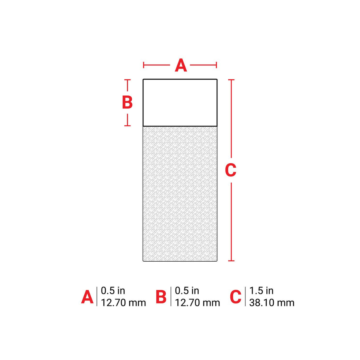 Self-Laminating Vinyl Wrap Around Wire and Cable Labels for M6 & M7 Printers - 38.10 mm (H) x 12.70 mm (W) - (Roll of 500 Labels)