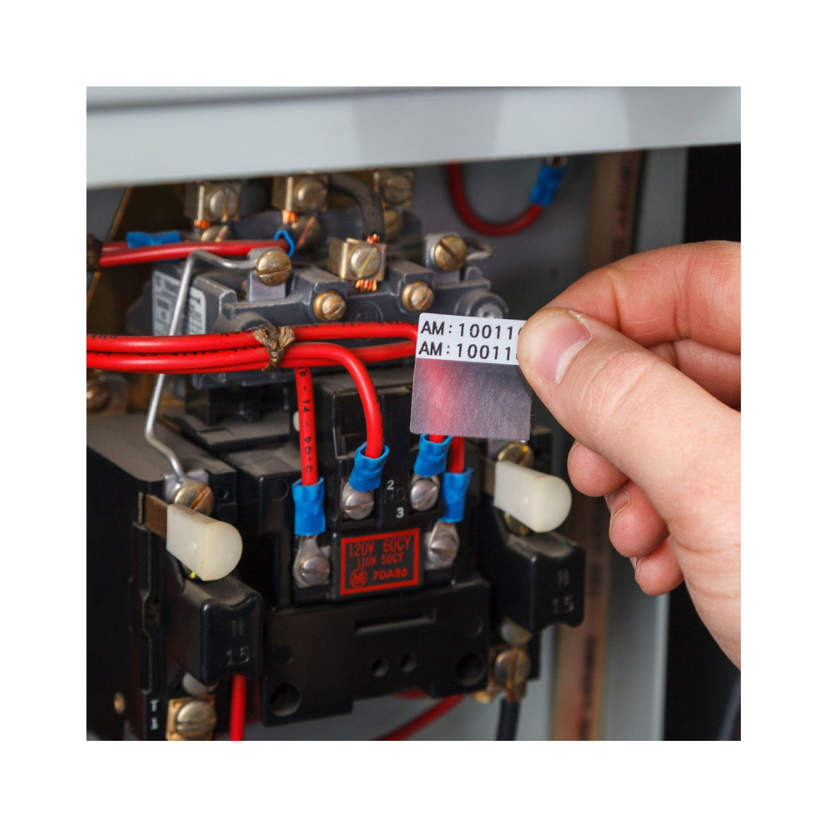 Self-Laminating Vinyl Wrap Around Wire and Cable Labels for M6 & M7 Printers - 38.10 mm (H) x 12.70 mm (W) - (Roll of 500 Labels)