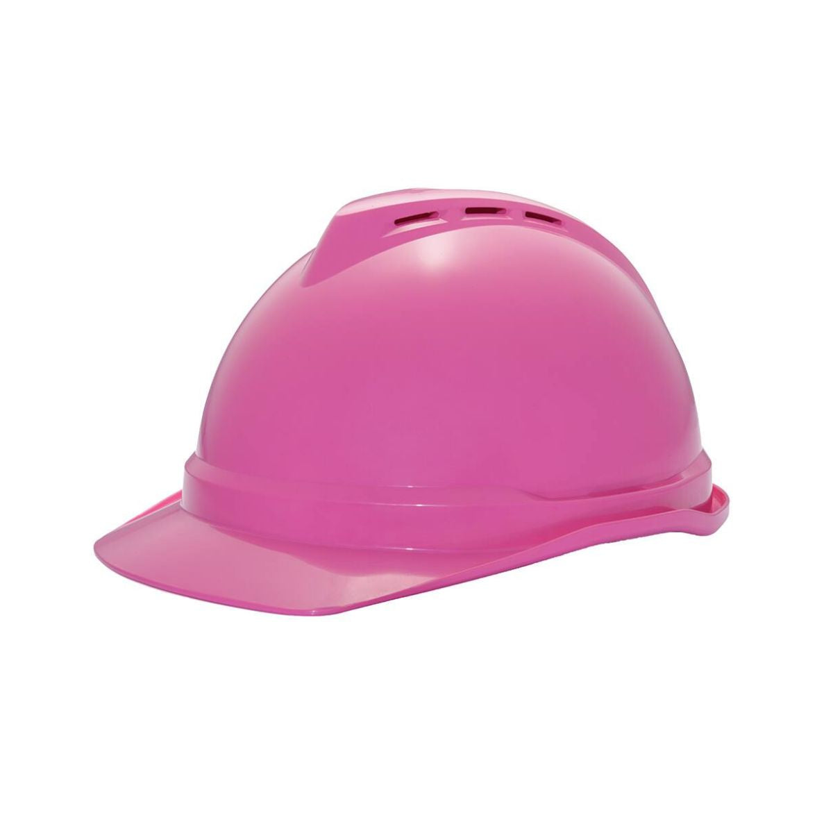 MSA V-Gard 500 Hard Hat, Vented, Push-Key 6pt Suspension 229700V