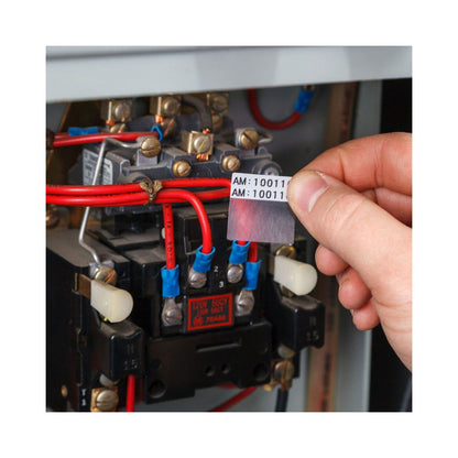 Self-Laminating Vinyl Wrap Around Wire and Cable Labels for M6 & M7 Printers - 31.75 mm (H) x 25.40 mm (W) - (Roll of 250 Labels)