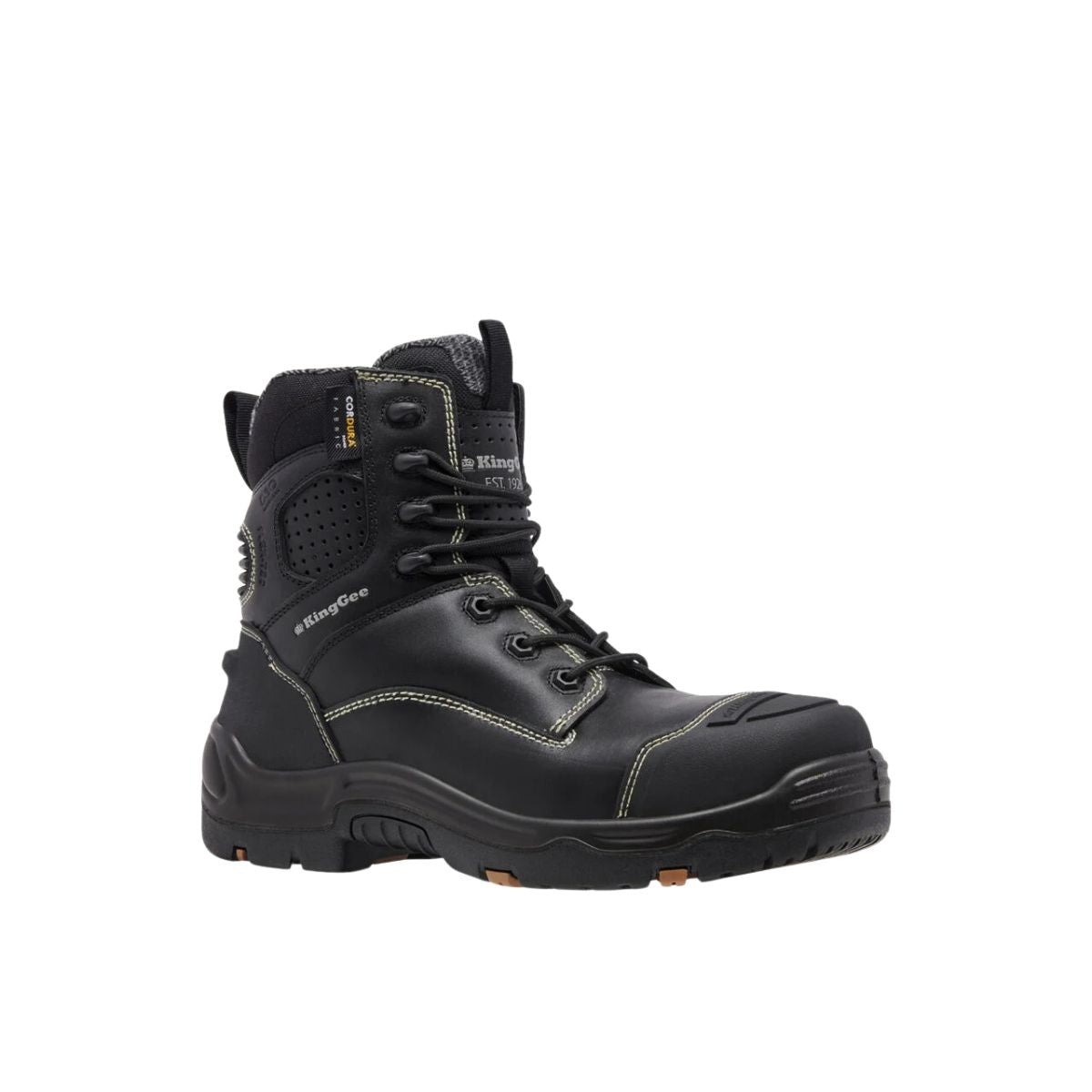KingGee ONYX 6CZ Composite Toe Work Boot - Black K28000