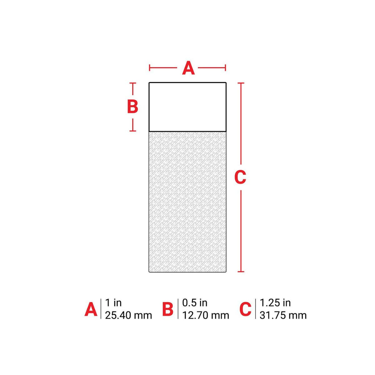 Self-Laminating Vinyl Wrap Around Wire and Cable Labels for M6 & M7 Printers - 31.75 mm (H) x 25.40 mm (W) - (Roll of 250 Labels)