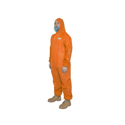SafeRite® Disposable Coverall Orange SMS Type 5/6 SRDCSMSO