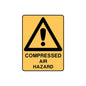 Warning Sign - Compressed Air Hazard H300mm x W225mm (Each)