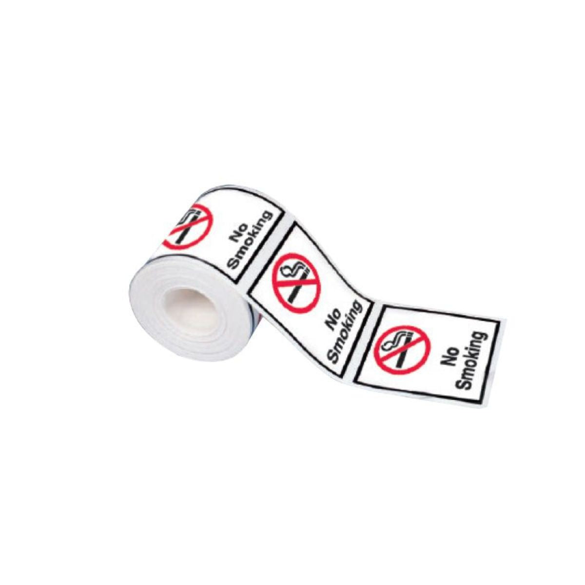 No Smoking Labels 75 x 75mm (Roll of 250)