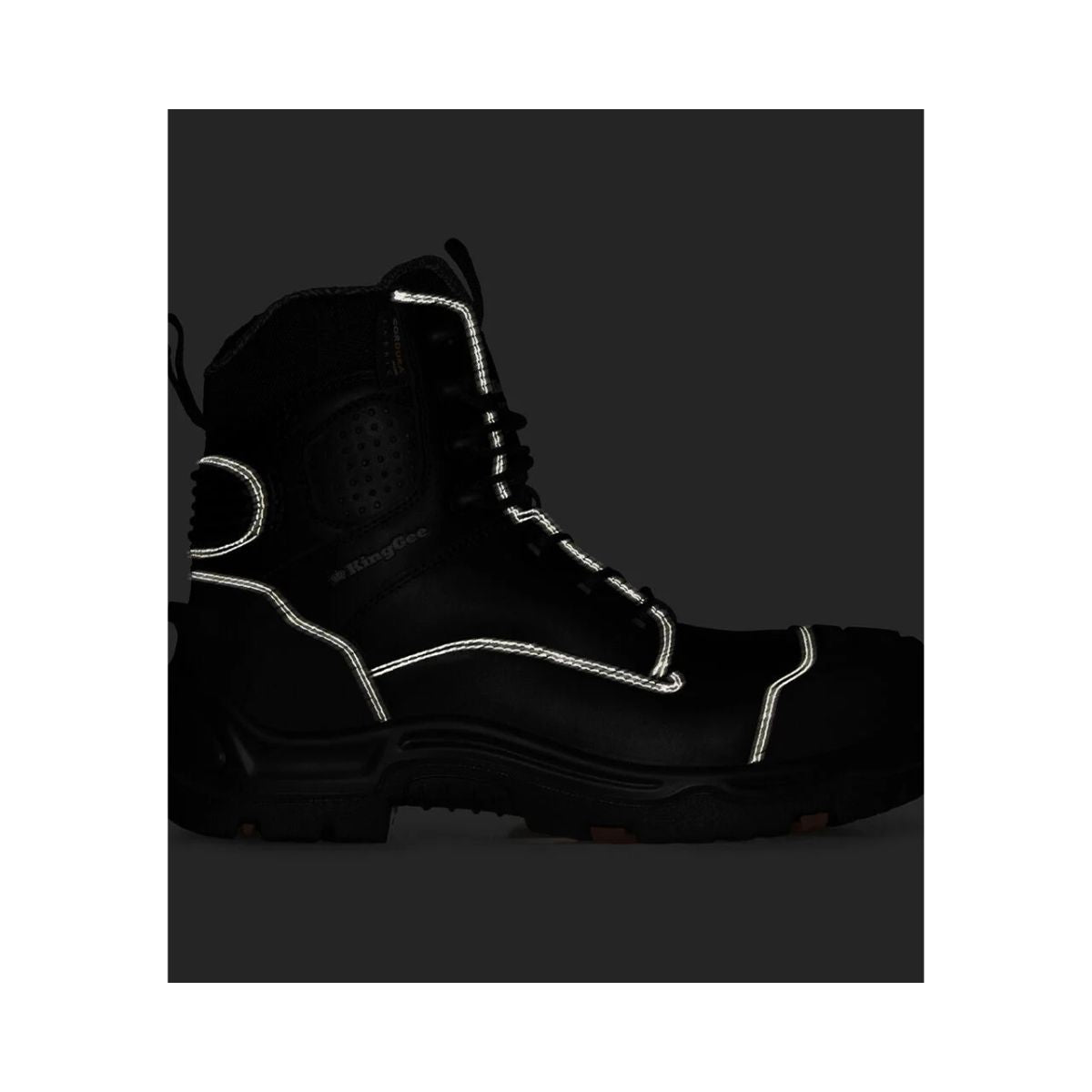 KingGee ONYX 6CZ Composite Toe Work Boot - Black K28000