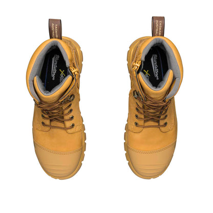 Blundstone Unisex Zip Up Series Safety Boots - Wheat #992