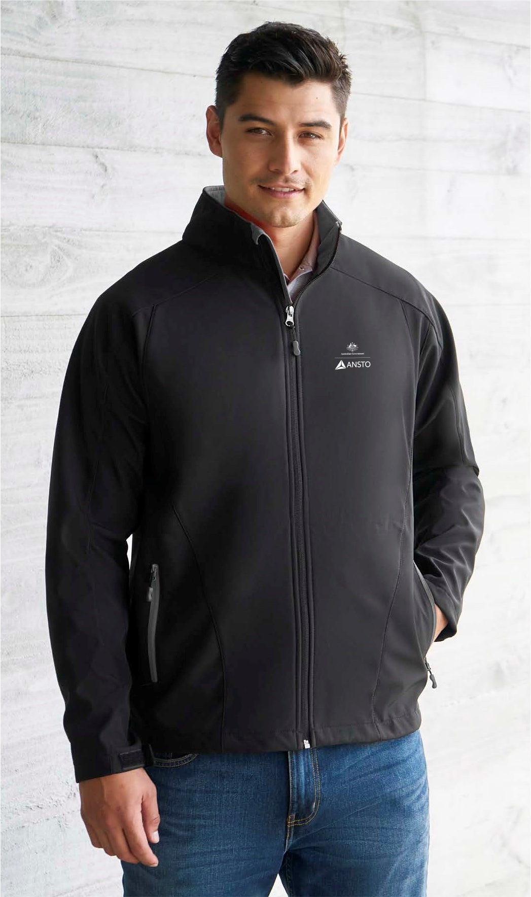 ANSTO Mens Geneva Jacket AN-J307MBKGP