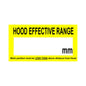 Hood Effective Range Labels (Roll of 250 labels)