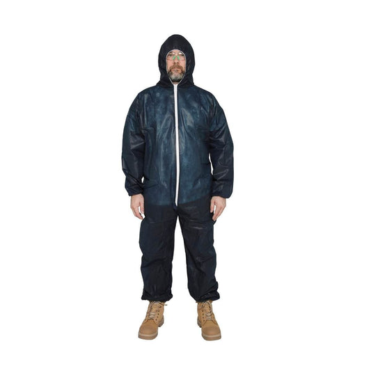 SafeRite® Disposable Coverall Blue Polypropylene SRDCPPB (Each)