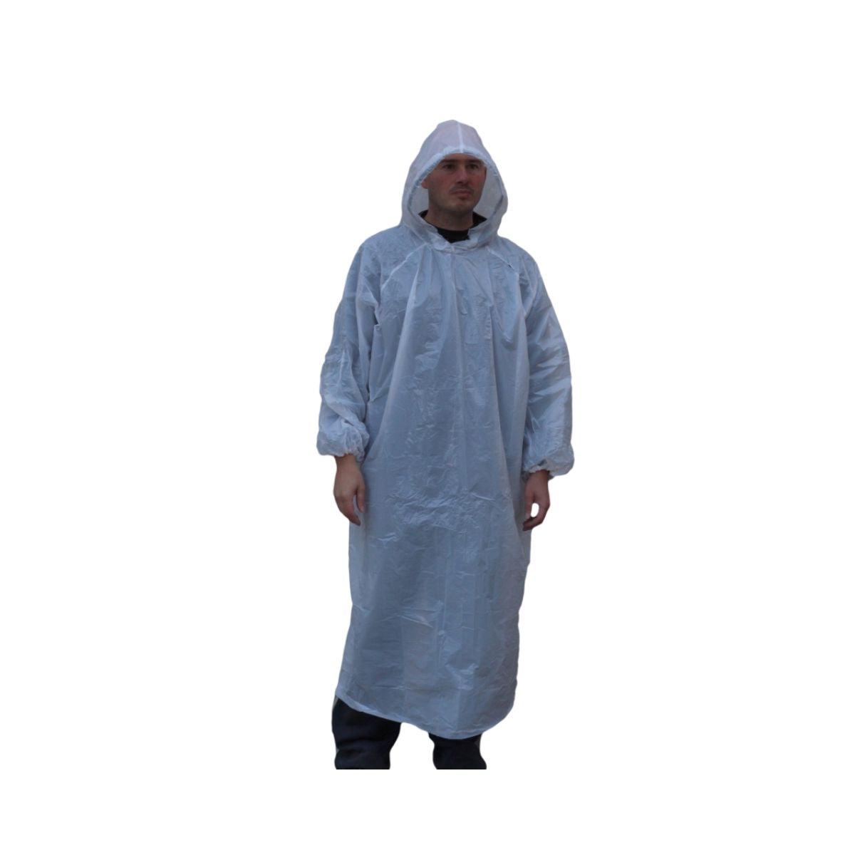 Disposable PE Poncho Long Sleeve Opaque DPEPLS (100 Units)