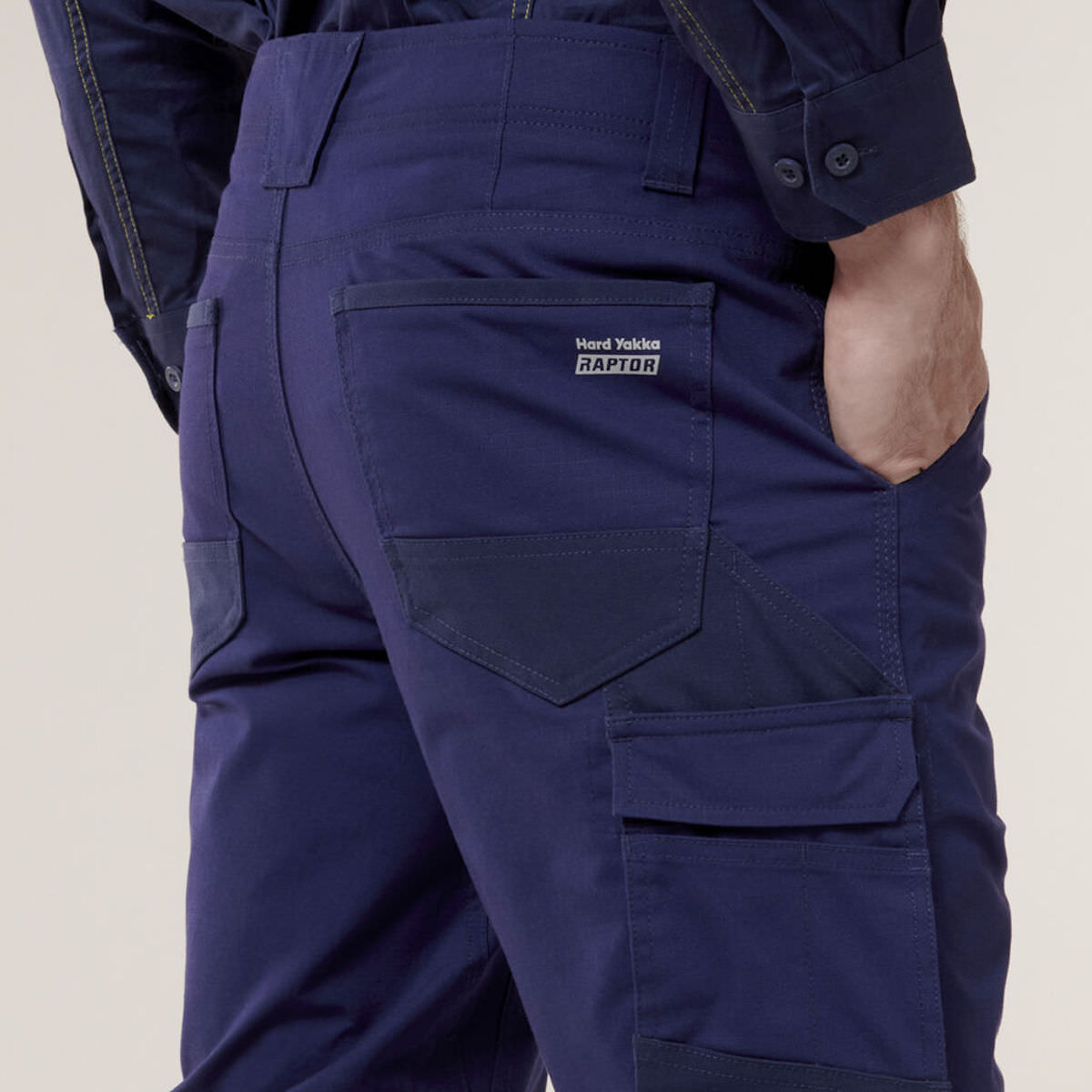 Hard Yakka Raptor Cuff Pants With Segmented Tape Y02586