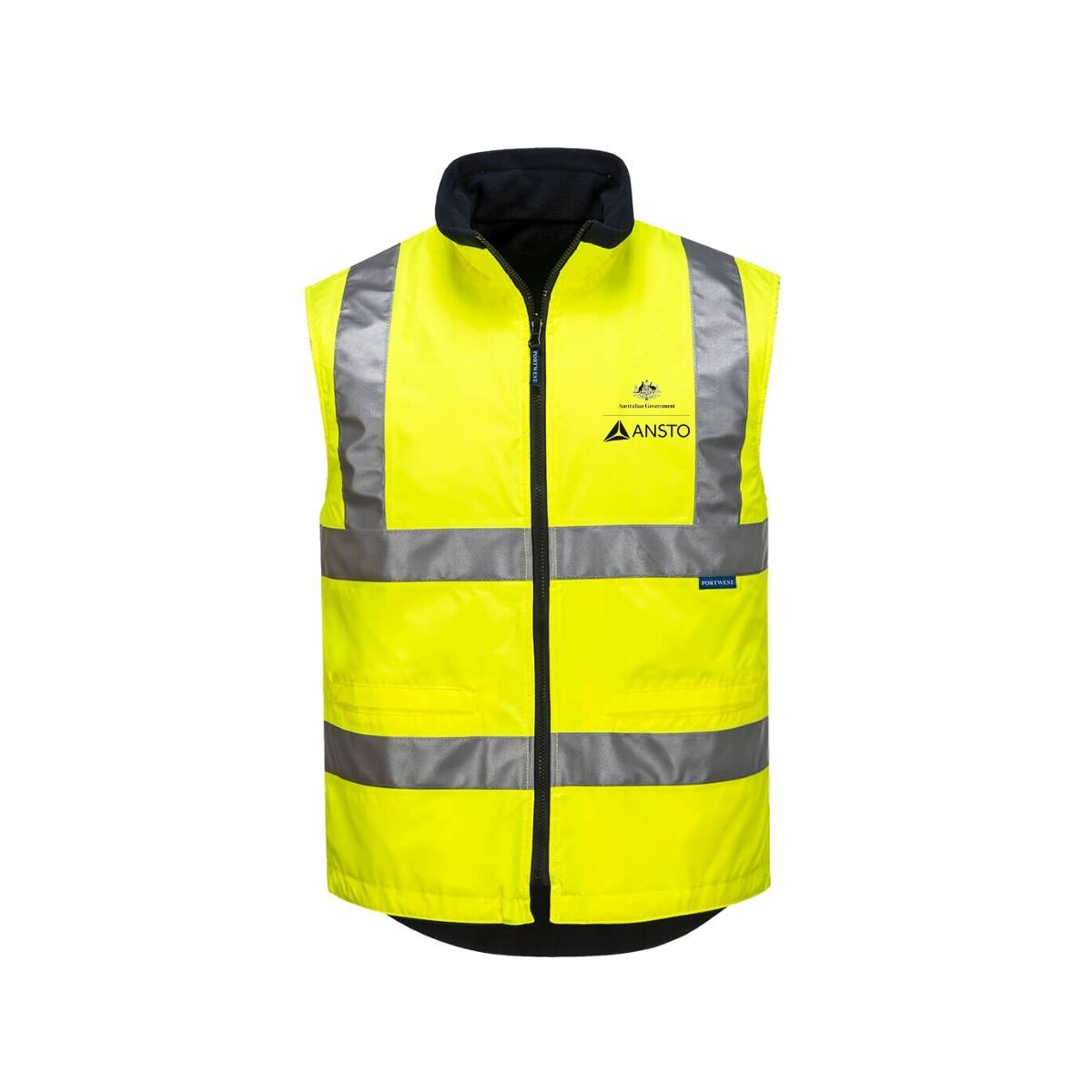 ANSTO Fleece Reversible Vest AN-MV214YE