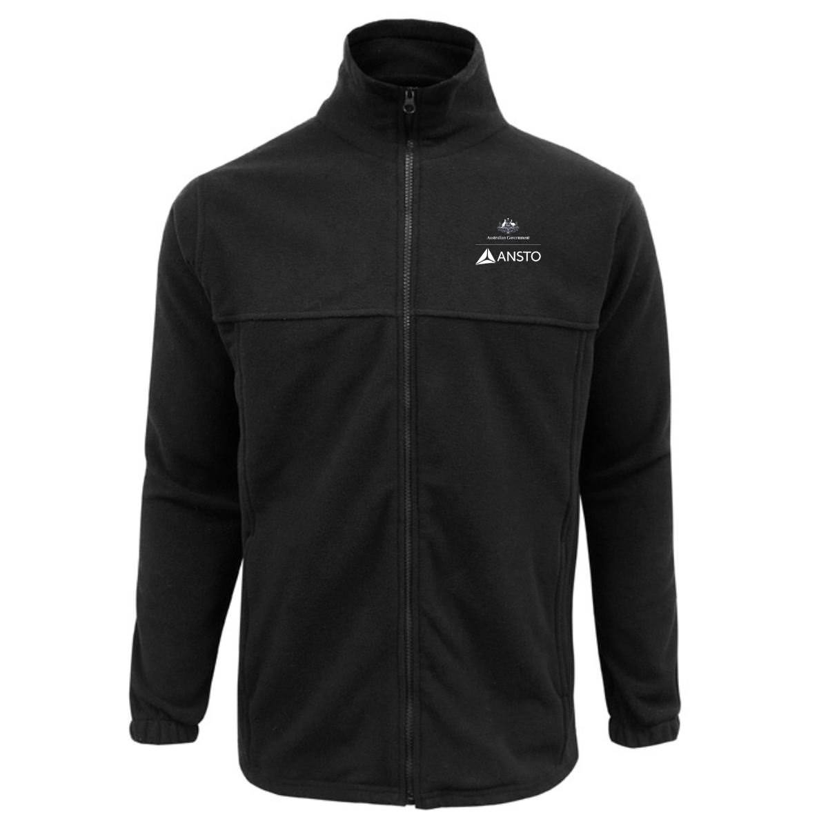 ANSTO Men's Plain Fleece Jacket AN-PF630BK